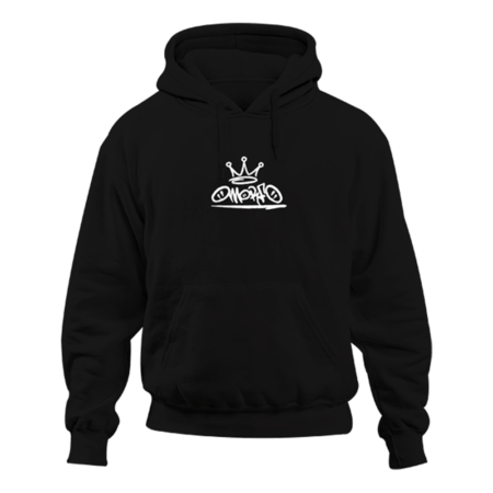 Black graffiti tag hoodie